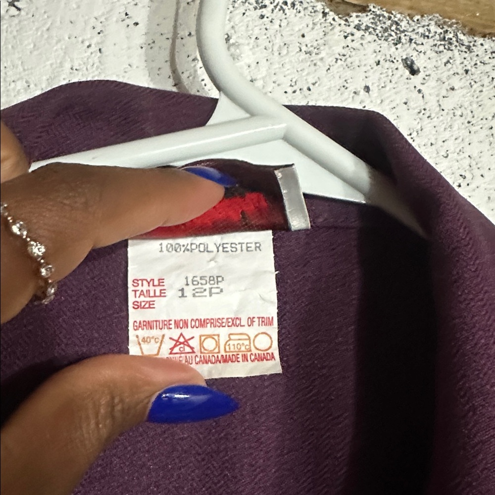 Vintage Women's Deep Purple Pantsuit - Picture 8 of 14